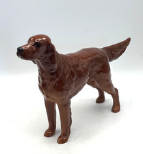 Vintage Irish Red Setter Dog Porcelain Figurine Height 14cm Length 21cm