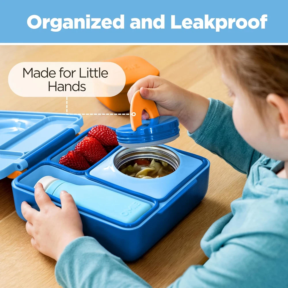 Box Bento Box for Kids - Insulated Bento Lunch Box with Leak Proof Vacuum Insula