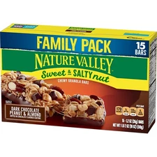 Nature Valley Sweet Salty Nut Granola Bars 15 Ounce Chocolate Almond Peanut
