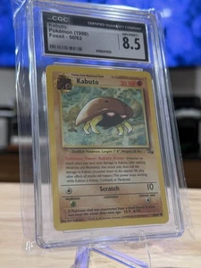Nintendo Pokémon TCG Kabuto 50/62 Fossil CGC 8.5 Graded EN 1999