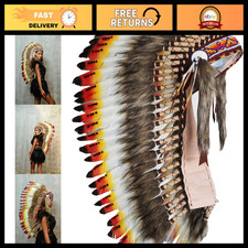 Handmade Feather Headdress for Adults - Festival Costume, Cosplay, Halloween Acc