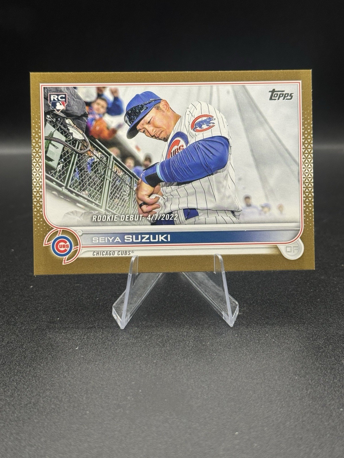 Seiya Suzuki 2022 Topps Update #US259 Rookie Debut Gold /2022 Chicago Cubs
