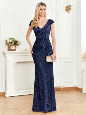 sophisticated evening dresses Nox Anabel E1043 Graceful Off-the-Shoulder Prom Gown Black / 2 main image 1