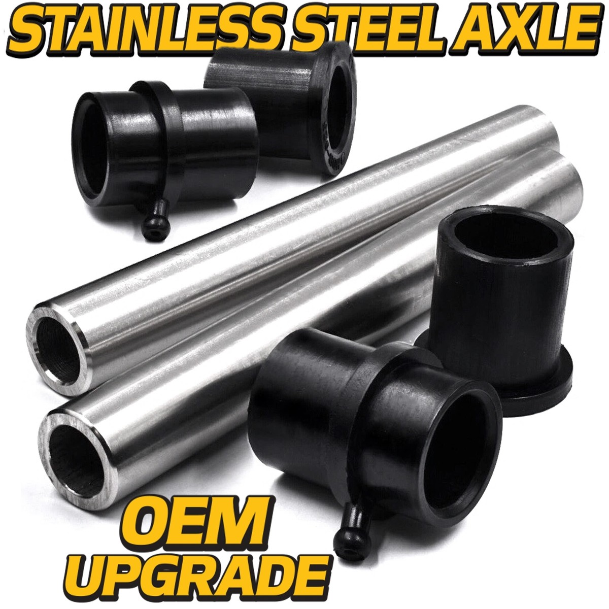 K©️O M&M ソマシードリンク 2 Kits) Stainless Steel Axle & Bushings fits MTD GOLD, Yardman 50