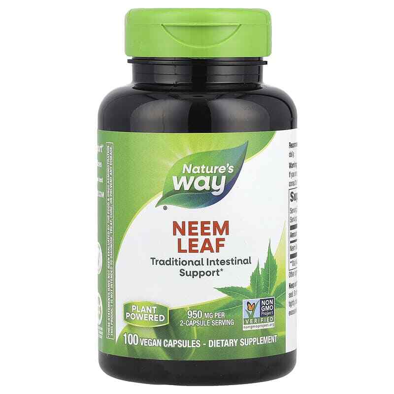 Nature's Way Neem Leaf 950Mg, 100 Vegan Capsules - Image 5