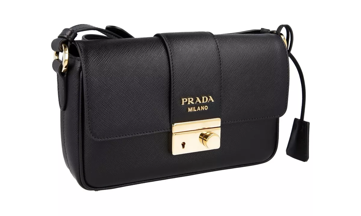 Prada Emblème Saffiano Leather Shoulder Bag