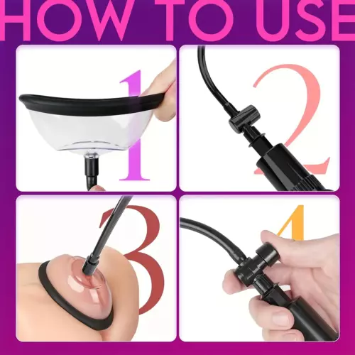 Pussy Pump Nipple Pump Vacuum Vaginal Pump Nipple Suction Cup Sexy Toy Women UK - Picture 15 of 24