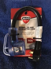 Auto Drive 50 Amp-30 Amp RV Adapter Cord