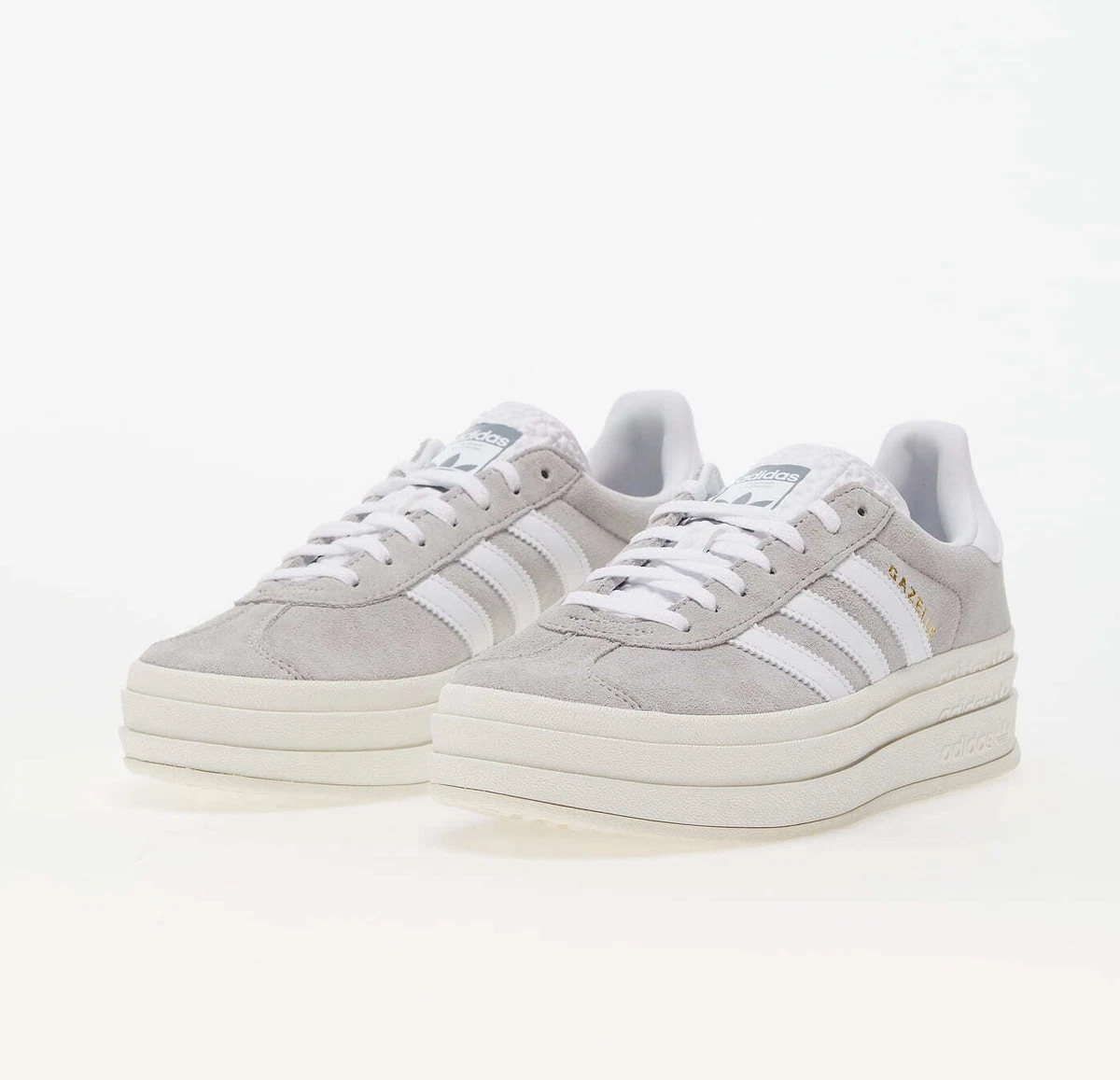 W Adidas Gazelle Bold Gray HQ6893 Women's Casual Platform Shoes Sneakers