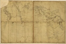 16" x 24" 1803 map of Lewis and Clark Expedition
