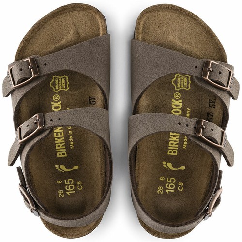 Kids Birkenstock Roma Birkibuc Sandals - Mocha - FREE SHIP! BEST SELLER! |  eBay