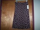 COVINGTON Lined Full Skirt Sz 12 Daisies on Brown Background NEW NWT Orig. $36 — photo 2