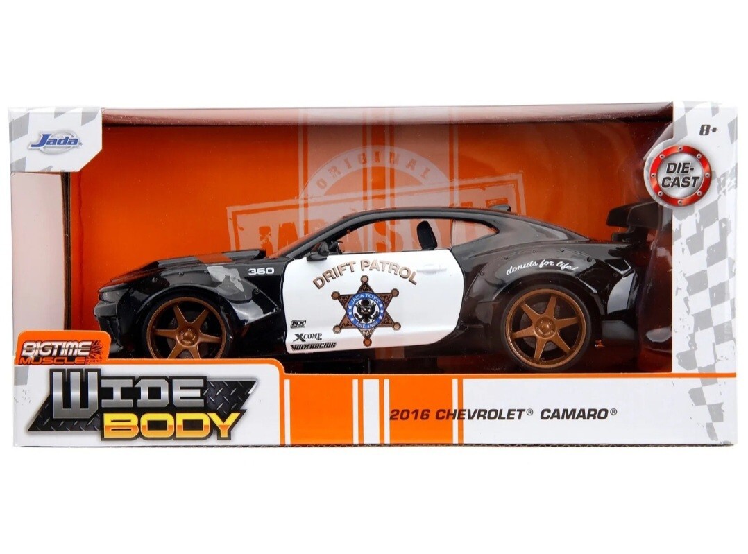 2016Chevy Camaroワイドボディ＆マッドブラック新品未開封ミニカー☆ Jada 2016 Chevrolet Camaro Widebody 