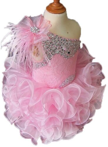Jenniferwu Girls Tulle Flower Princess Wedding Party Handmade Beaded Dress 3T