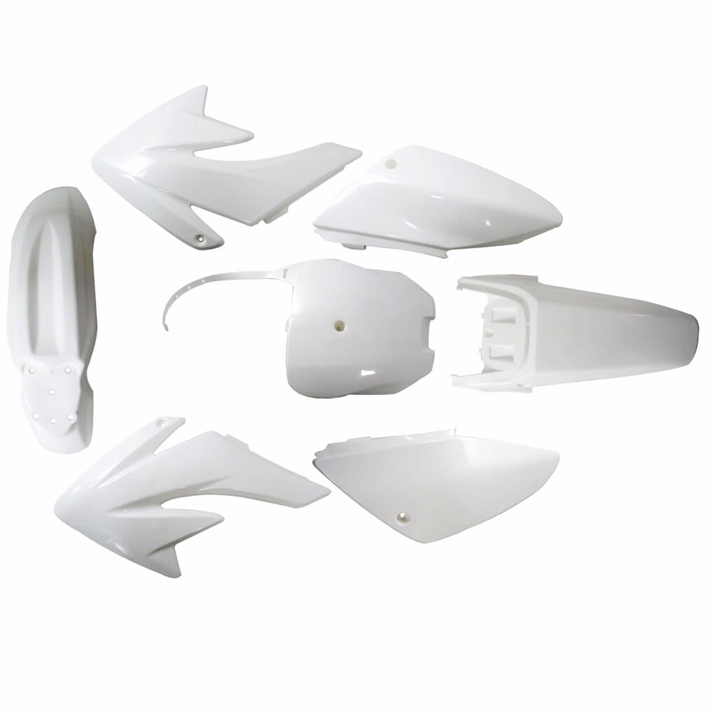 White Plastics Fairing Fender Kit for CRF70 XR70 Pit Dirt Bike