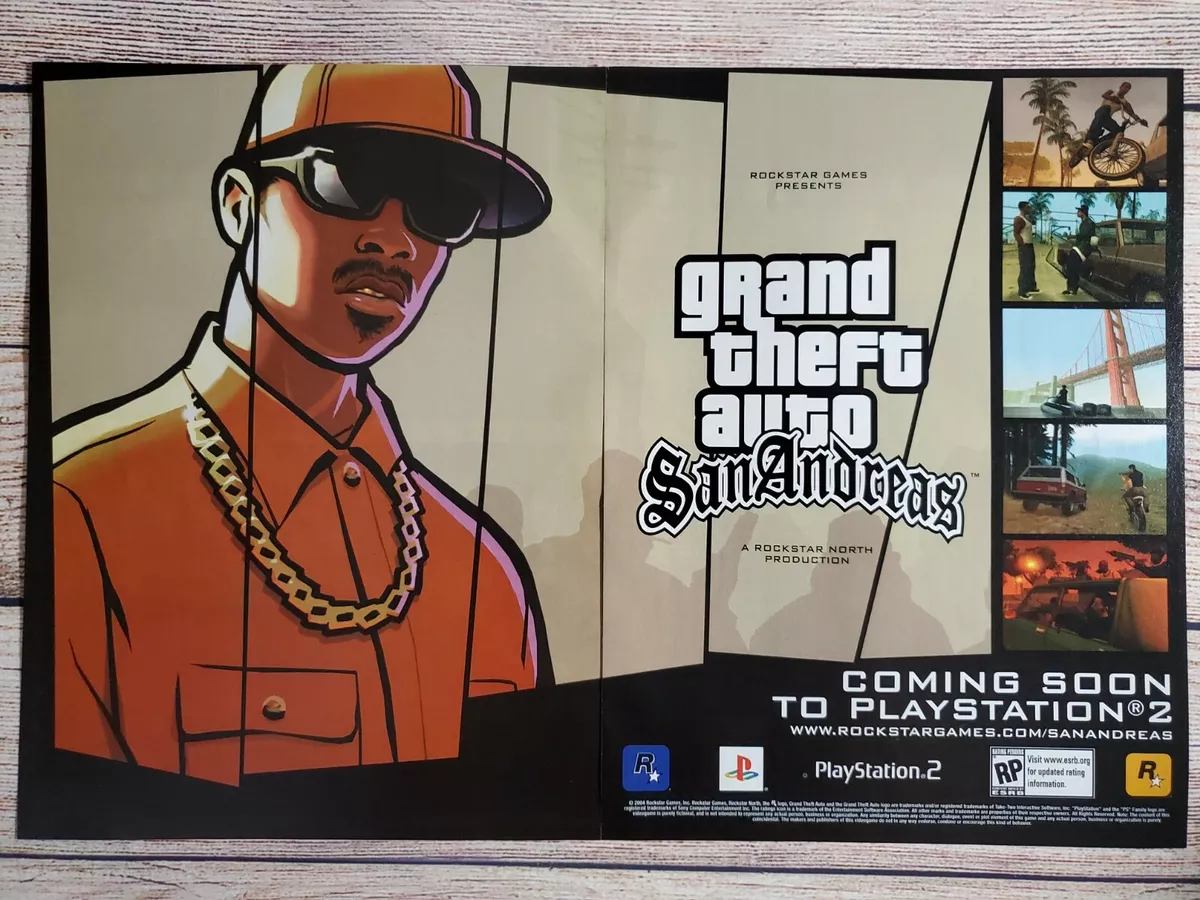 Grand Theft Auto San Andreas GTA V Game Grand Poster