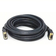 25 FEET FT FOOT SVGA VGA M/M LCD LED Monitor GOLD Cable 25FT Male to Male