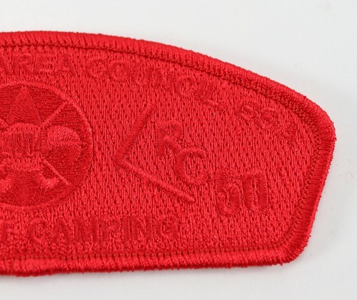 Patch spalla vintage Sam Houston SOLID RED Cima Strake Boy Scout BSA CSP - Foto 2 di 4