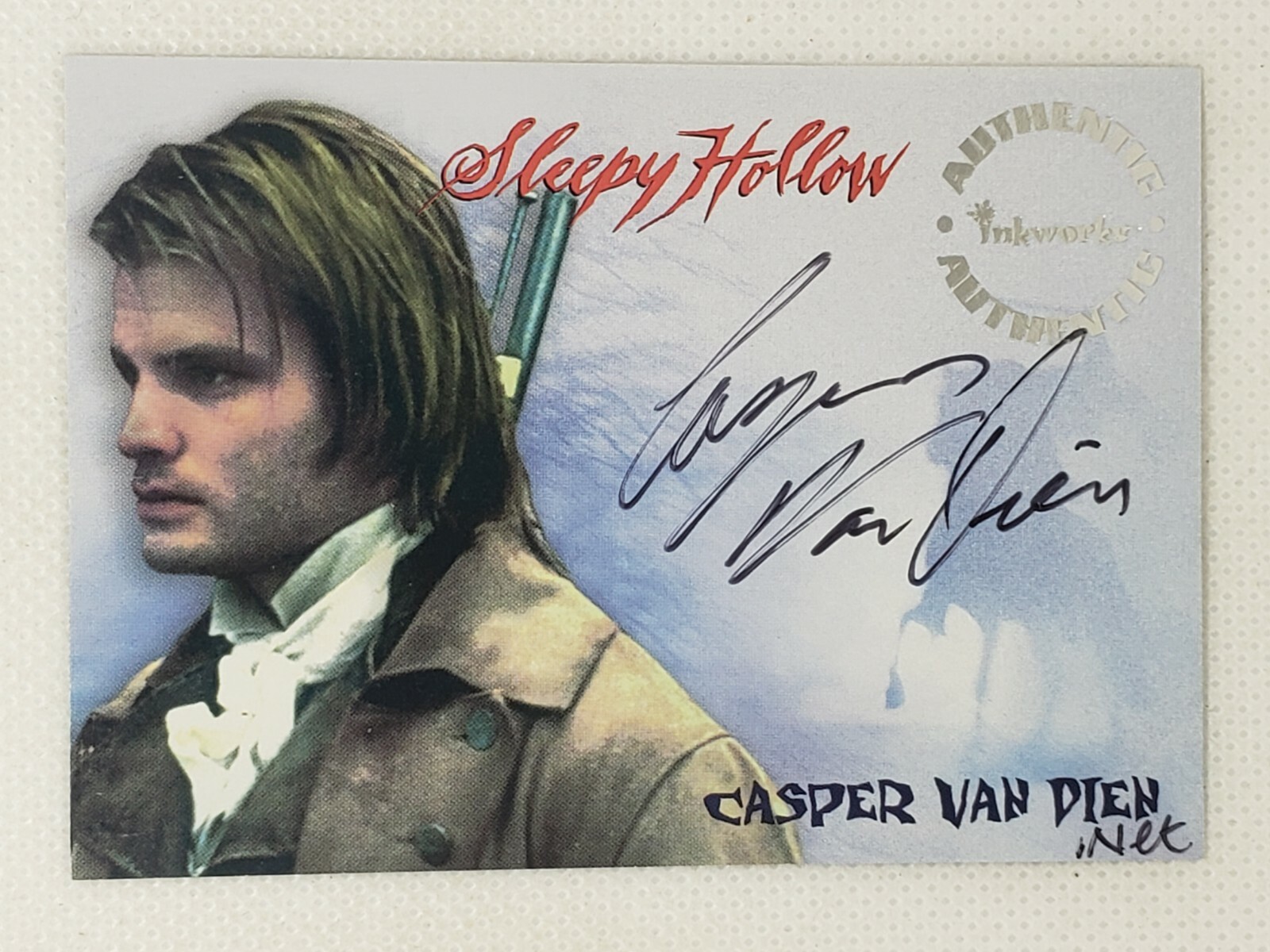 1999 Inkworks Sleepy Hollow Authentic Autograph Card by Casper Van Dien - Picture 5 of 6