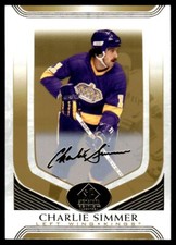 Charlie Simmer 2020-21 SP Signature Edition Legends Gold Script #58 NHL Hockey