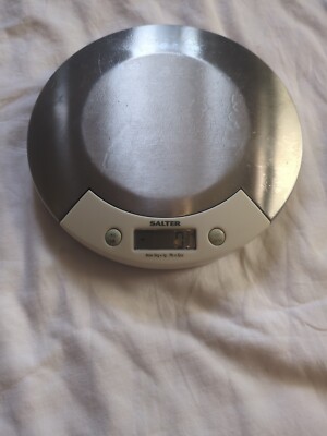 SALTER Housewares Electronic Stainless Steel Kitchen Scale 7 lb Capacity Clean