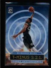 GIANNIS ANTETOKOUNMPO 2019/20 DONRUSS OPTIC  T-MINUS 3, 2, 1, SILVER HOLO AZ3740