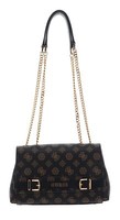 Guess Sestri Logo Convertible Flap Crossbody Bag UmhäNgetasche Tasche Mocha Logo