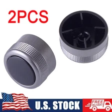2Pcs Rear Row Volume Control Knob Cover Fit for Toyota Land Cruiser LC200 10-18