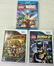 Bundle of 3 Nintendo Wii/Wii U Lego Games: LEGO Batman 2: Marvel: Indiana Jones