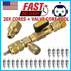 Hvac Tool Ac Schrader Valve Core Remover Dual Size 1/4 and 5/16 Port Installer