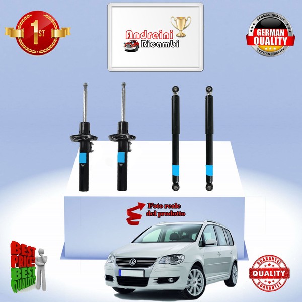 Set 4 StoßDäMpfer Vorderseite + Heck Touran 2.0 FSI 110KW 150CV Von 2004-> A137-image