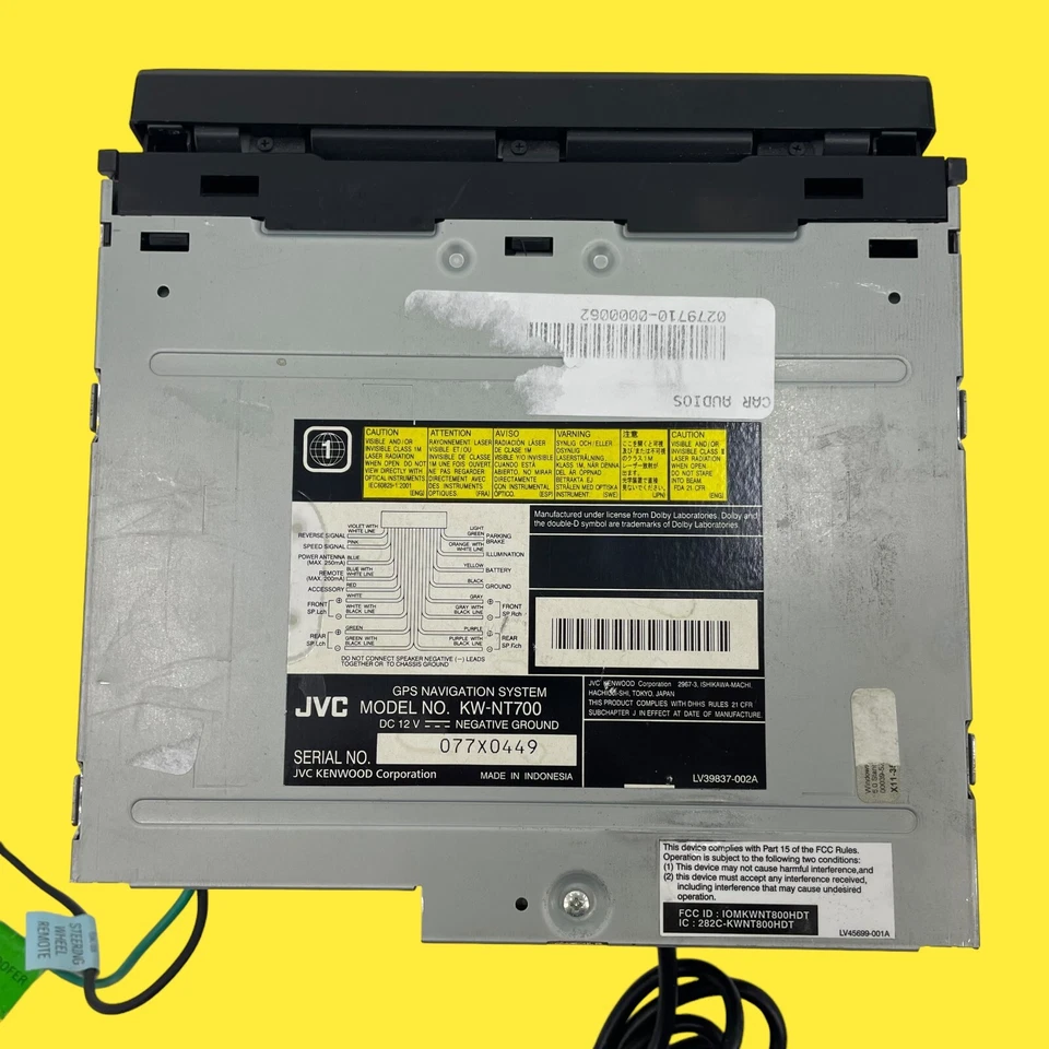 FOR PARTS JVC KW-NT700 In-dash Media Receiver #3331 z38 b17 - Image 2 of 4