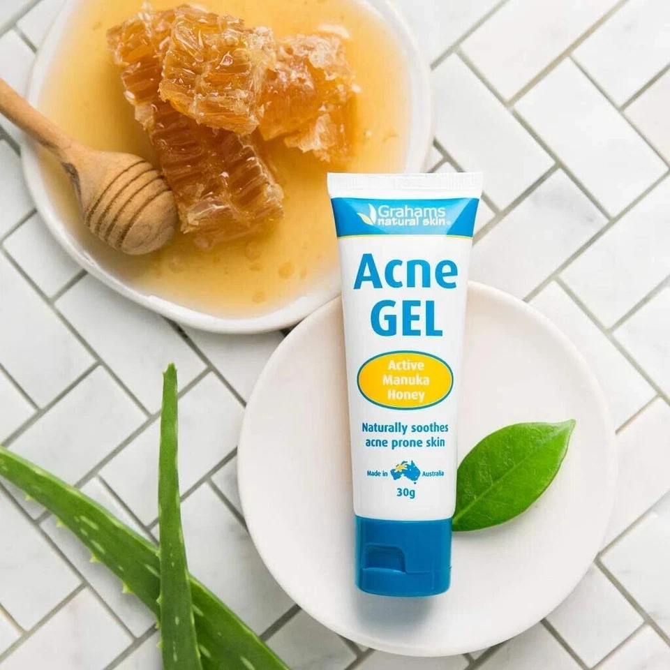 1 x GRAHAMS натуральной кожи акне гель активный манука мед 30 мл Бесплатная доставка - Изображение 3 из 4
