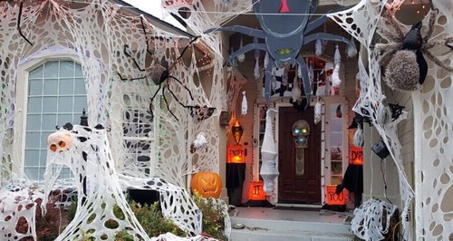 9 meters of original beef netting - spider web Halloween decoration from DE LOVE - Picture 3 of 12