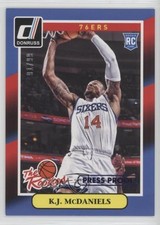 2014-15 Panini Donruss The Rookies Press Proof Blue 91/99 KJ McDaniels #30 2t8