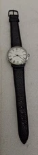 Timex White Roman Numeral Dial Vintage  Manual Wind Mens Watch 35mm