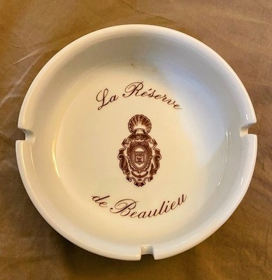 RARE Vintage La Reserve de Beaulieu Hotel Richard Ginori Italy Porcelain Ashtray