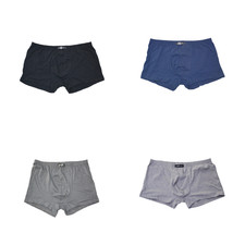 4Pack Mens Premium Boxers 100 Cotton Underwear Trunk Shorts Size XS XXL