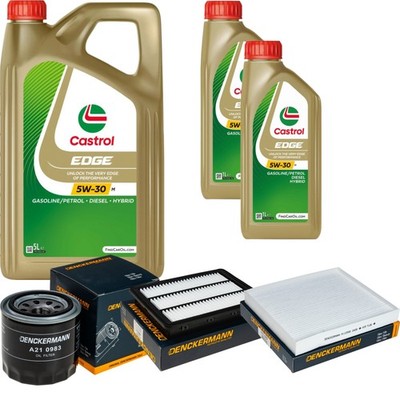 Inspektionspaket Castrol EDGE 5W-30 M Engine 7L für Hyundai Tucson 1.6 GDi