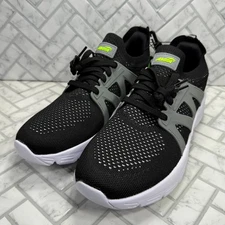 Avia QuickFlash Men’s 9.5 Running Shoes Black Gray Green Lightweight NWT