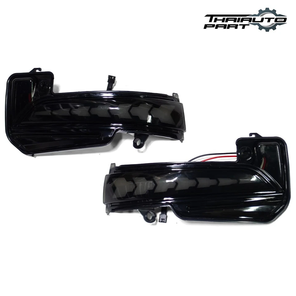 For Toyota Hilux 2015-2023 LR Side Wing Mirror Turn Signal Light Lamp LED DRL - Image 3 of 4