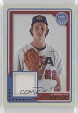 2023 Panini USA Baseball Stars & Stripes Material Holo 38/50 Chandler Hart tj1