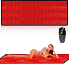 Large Red Light Therapy Mat for Pain Relief - 1280 LEDs, 71"x31" Pad