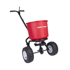 40lb Fertilizer Spreader Lawn Aerator w/Pneumatic Tires f/Grass Seed Even Spread