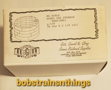 HO SCALE GUTS, GRAVEL, GLORY STEEL GAS STORAGE TANK Small S-159 New in Box