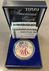 1999 American Eagle Silver Dollar 1oz Painted .999 Uncirculated