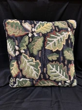 Chandler 4 Corners Wool Pillow 18"X18"  Acorns on Oak Laura Megroz
