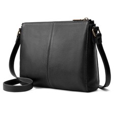 Genuine Leather Crossbody Purses for Women Travel Small Cross body Bag with B...