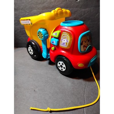 VTech Drop & Go Dump Truck Pull Toy Interactive Learning Toy NO boulders