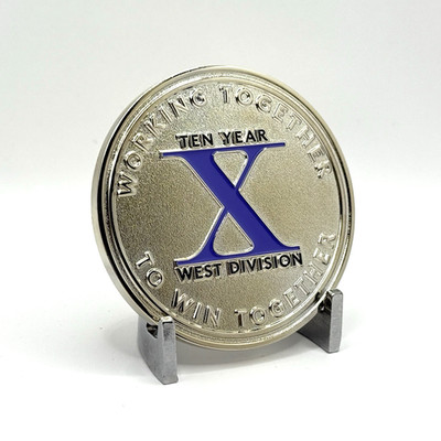 CHALLENGE COIN - Comcast Ten Year Service Award West Division